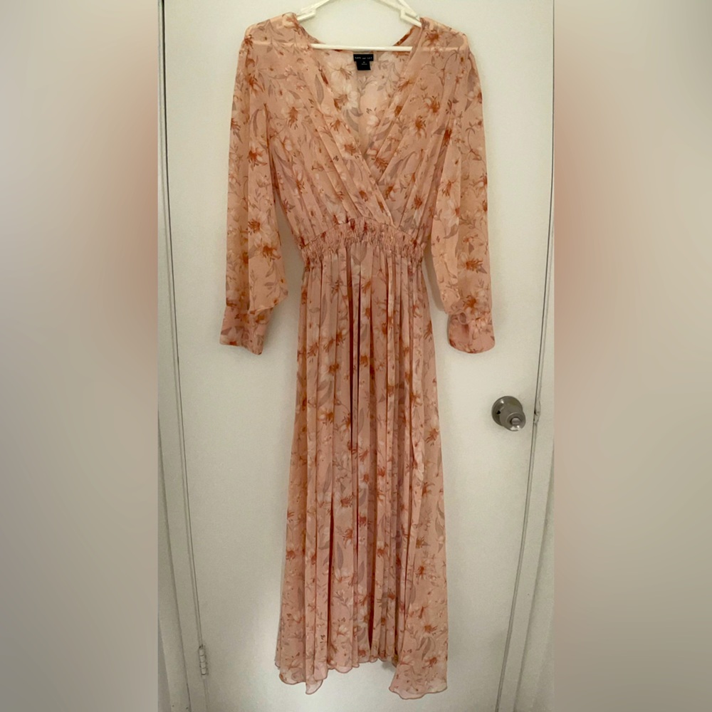 Long sleeve floral dress